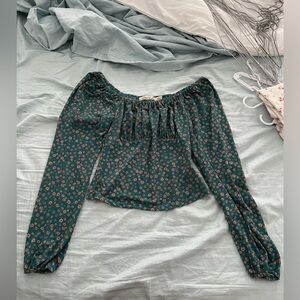 Floral off the shoulder blouse